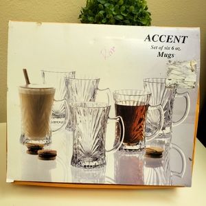 NWT Accent 6oz Mugs